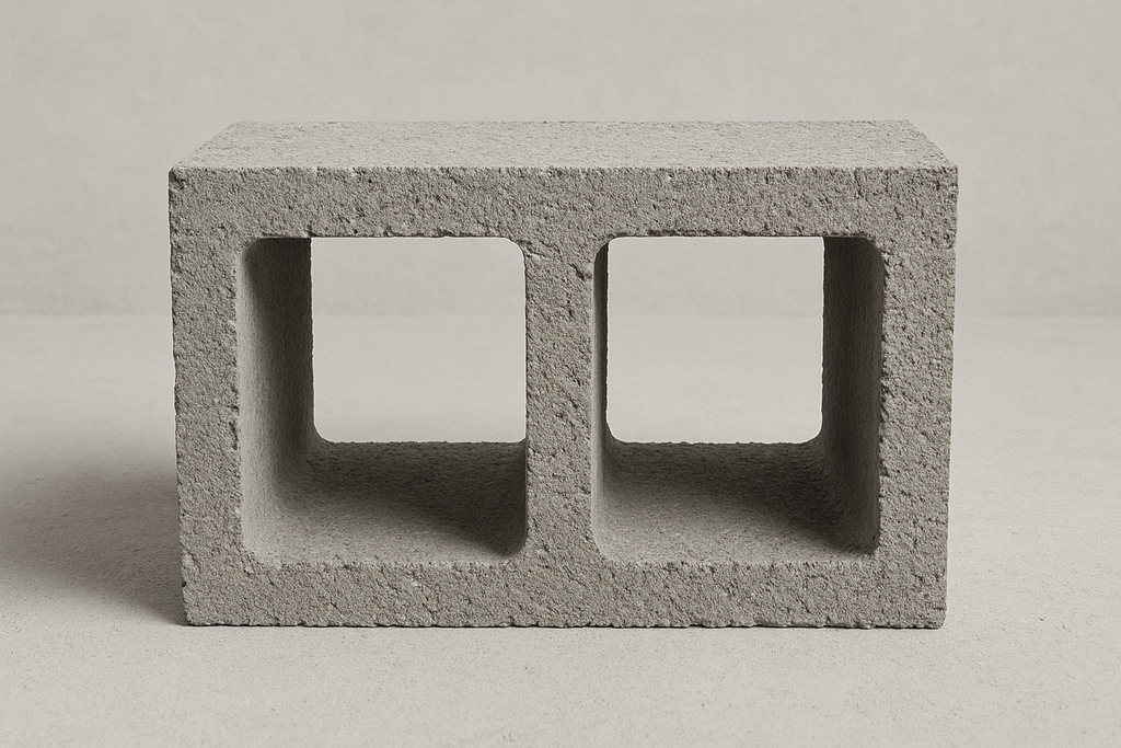 concrete block 2 hole